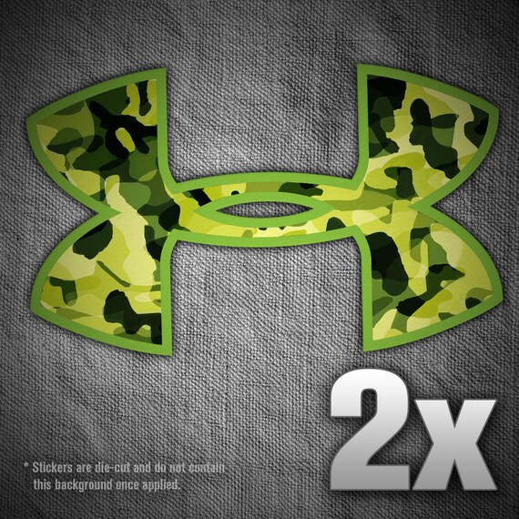 camo under armour sticker