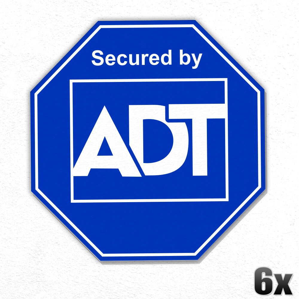 6x ADT Vinyl Decal Sticker for HOME SECURITY Etsy