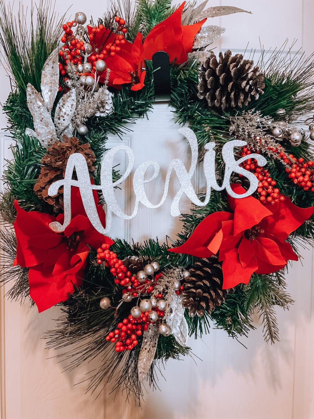 Custom Hand Lettered Name Tree Topper Custom Christmas Tree Etsy