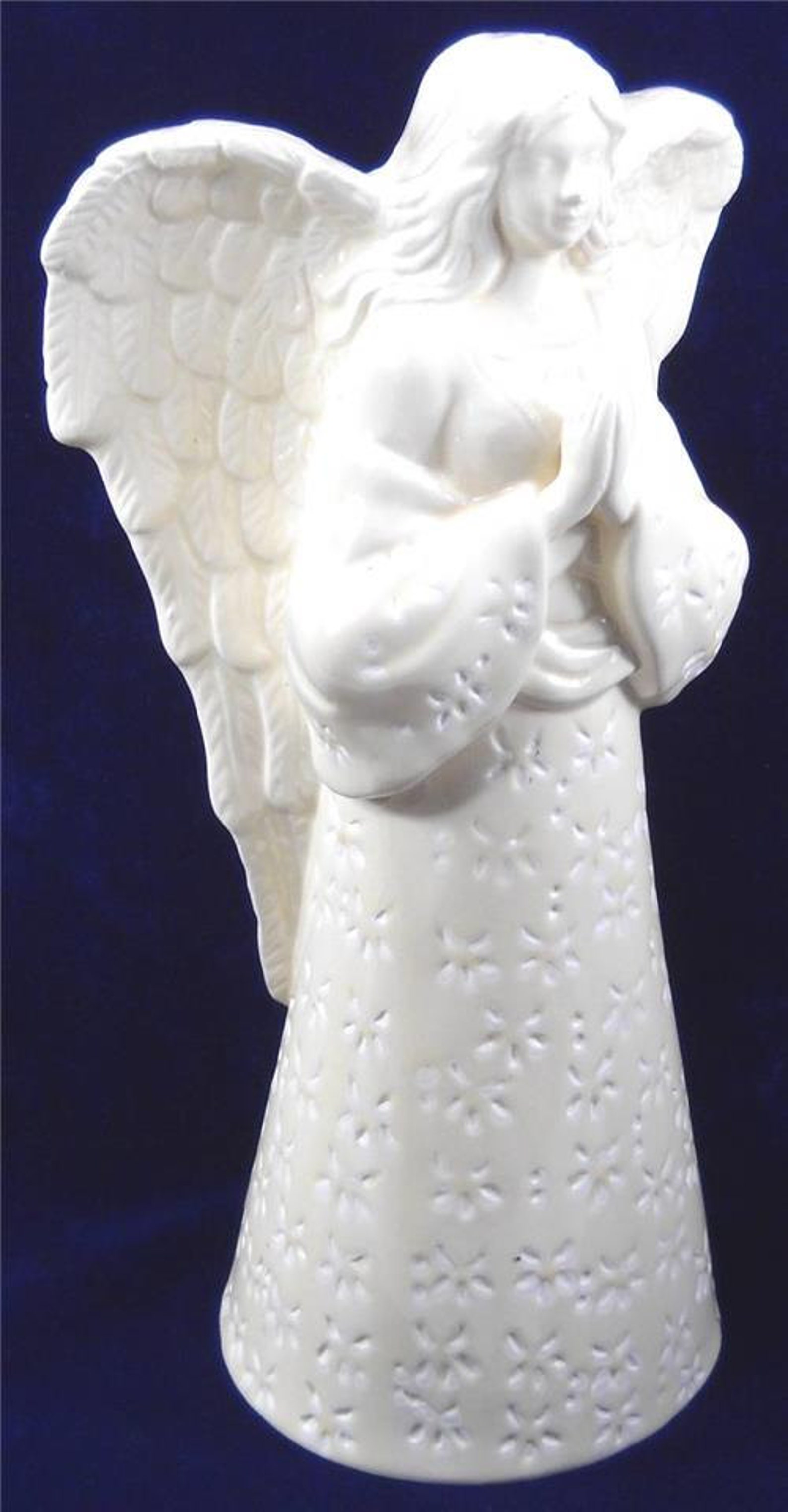 Porcelain Praying Angel Candle Holder Great for Christmas Etsy