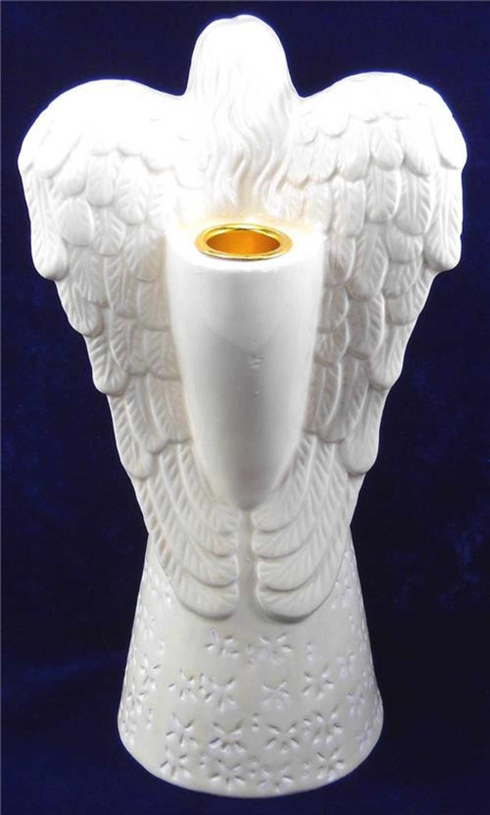 Porcelain Praying Angel Candle Holder Great for Christmas Etsy