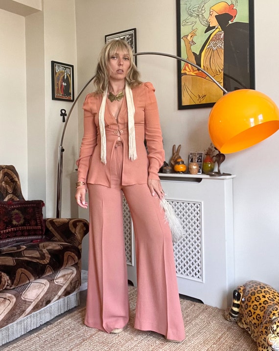 1970s Ossie Clark for Radley Trouser Suit Etsy