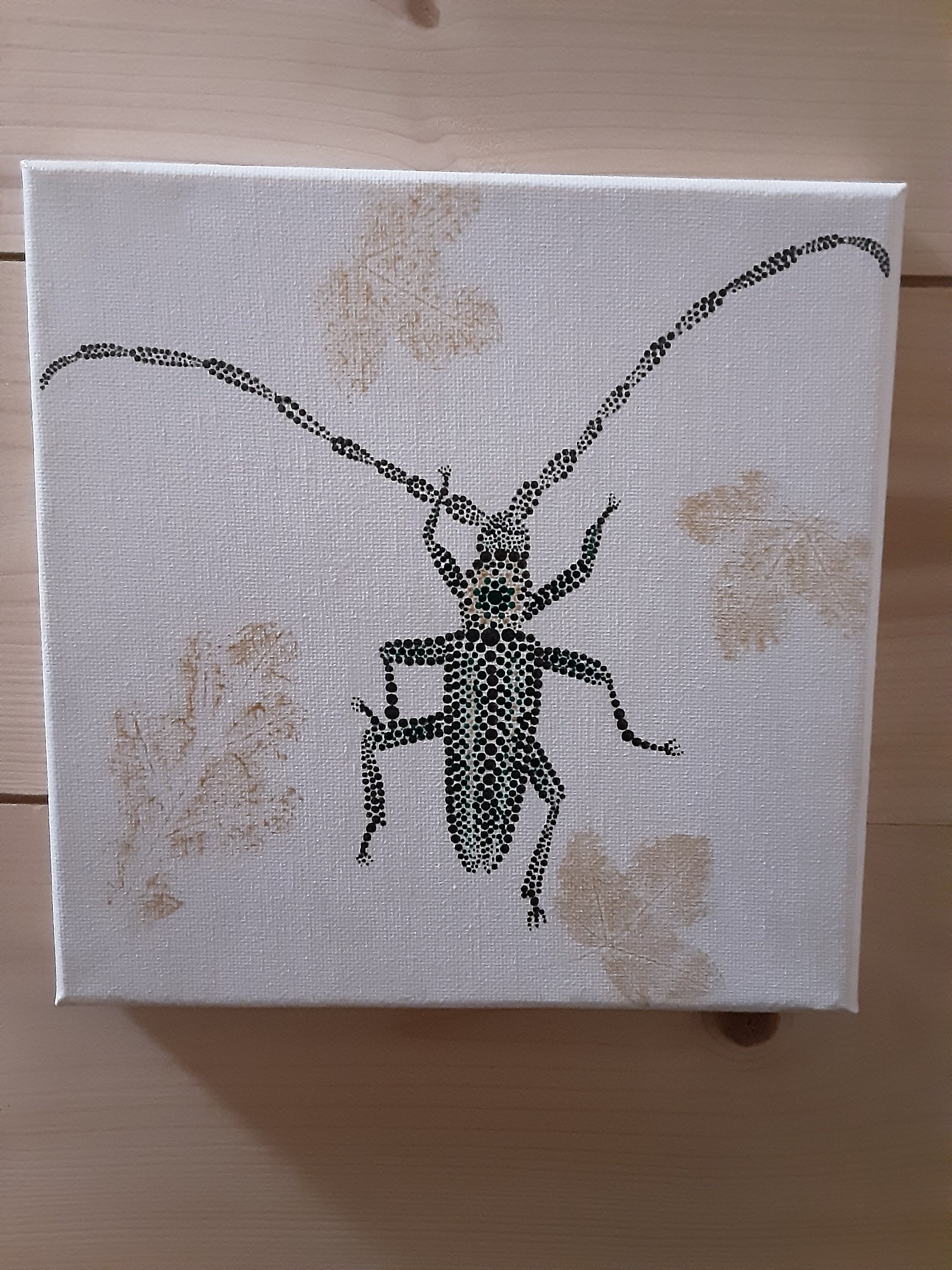 Toile Mandala Dotpainting, Capricorne