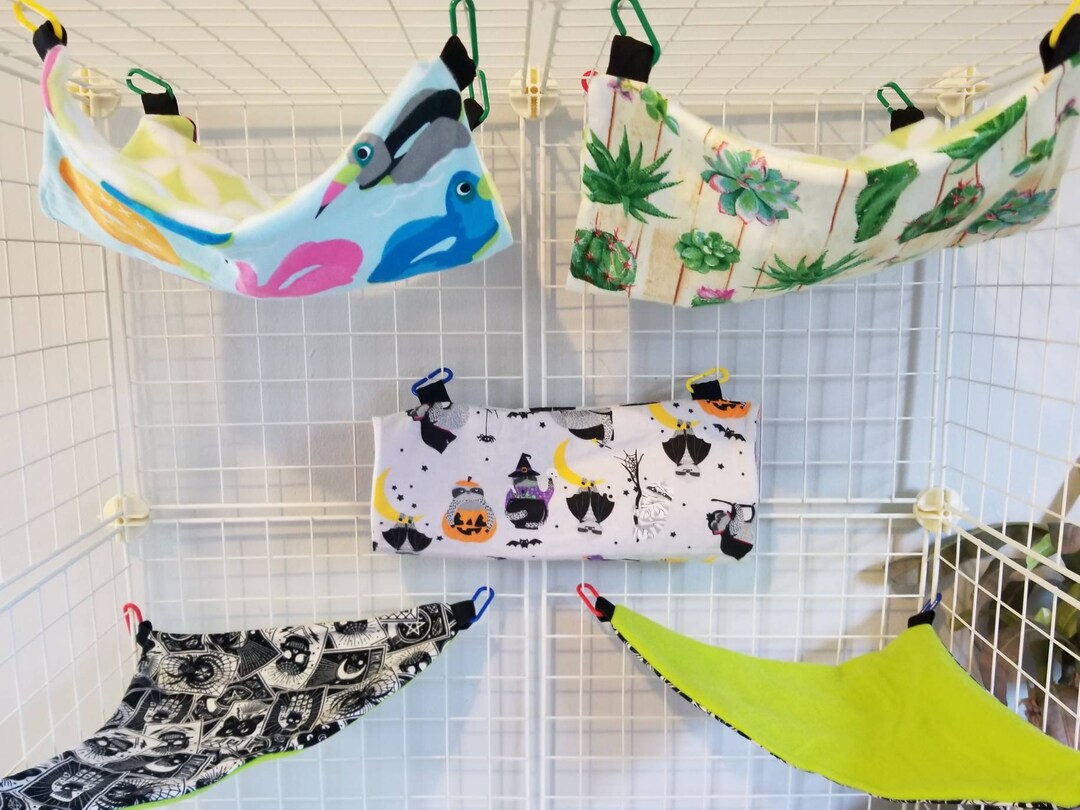 5 Mismatched Random Rat Hammocks ugly Ducklings Bulk Hammocks, Rat