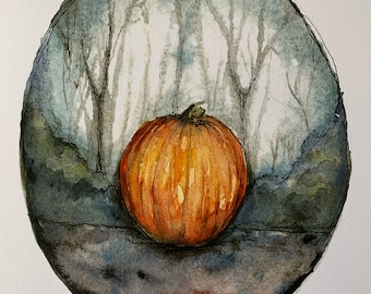 Lost Pumpkin. Print of Original Artwork.