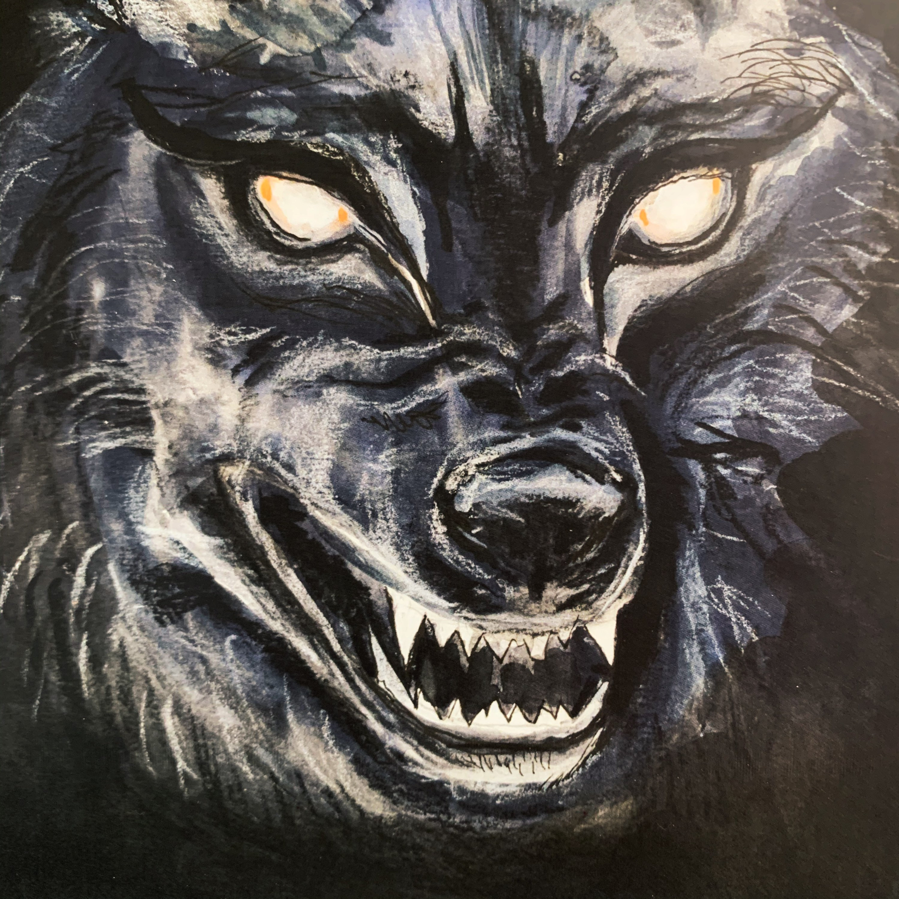 Werewolf. Print of Drawlloween Original. - Etsy UK