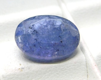 Piedra preciosa de tanzanita ovalada facetada: 4,80 cts, 12 x 9 mm