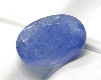 Natural Blue Tanzanite Gemstone, Oval Faceted, 3.90 Cts (11x7 MM)