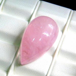 34.50 Cts Natural Pink Color Morganite Cabochon 28x16 MM Pear Loose Morganite Cabochon
