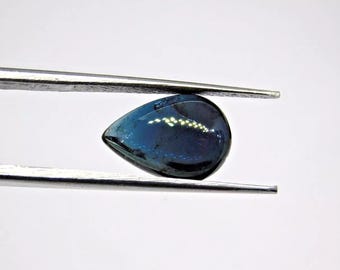 2.40 Karat Natürlicher Blauer Indigolith Turmalin Birne Cabochon (12 x 8 MM)