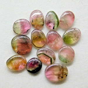 10 Carat Watermelon Tourmaline Slices: Natural Loose Gemstones