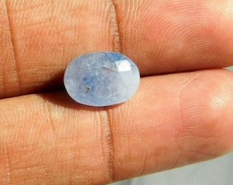 4.90 Carat Natural Unheated Untreated Ceylon Blue Sapphire 12x8 mm Oval Faceted Loose Gemstone