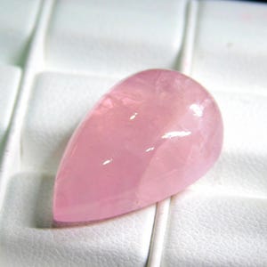 20.50 Cts Natural Pink Color Morganite Cabochon 23x14.5 MM Pear Loose Morganite Cabochon