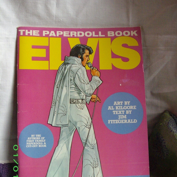 1980 Elvis Presly paper doll cut out book, unused, pristine, Elvis and Pamela, all the styles!  A hunk a hunk a burning love, collectible