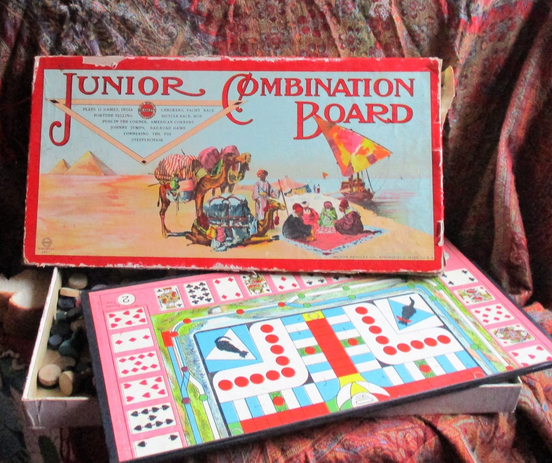 1905 junior combination board set 12 games in one box instructions