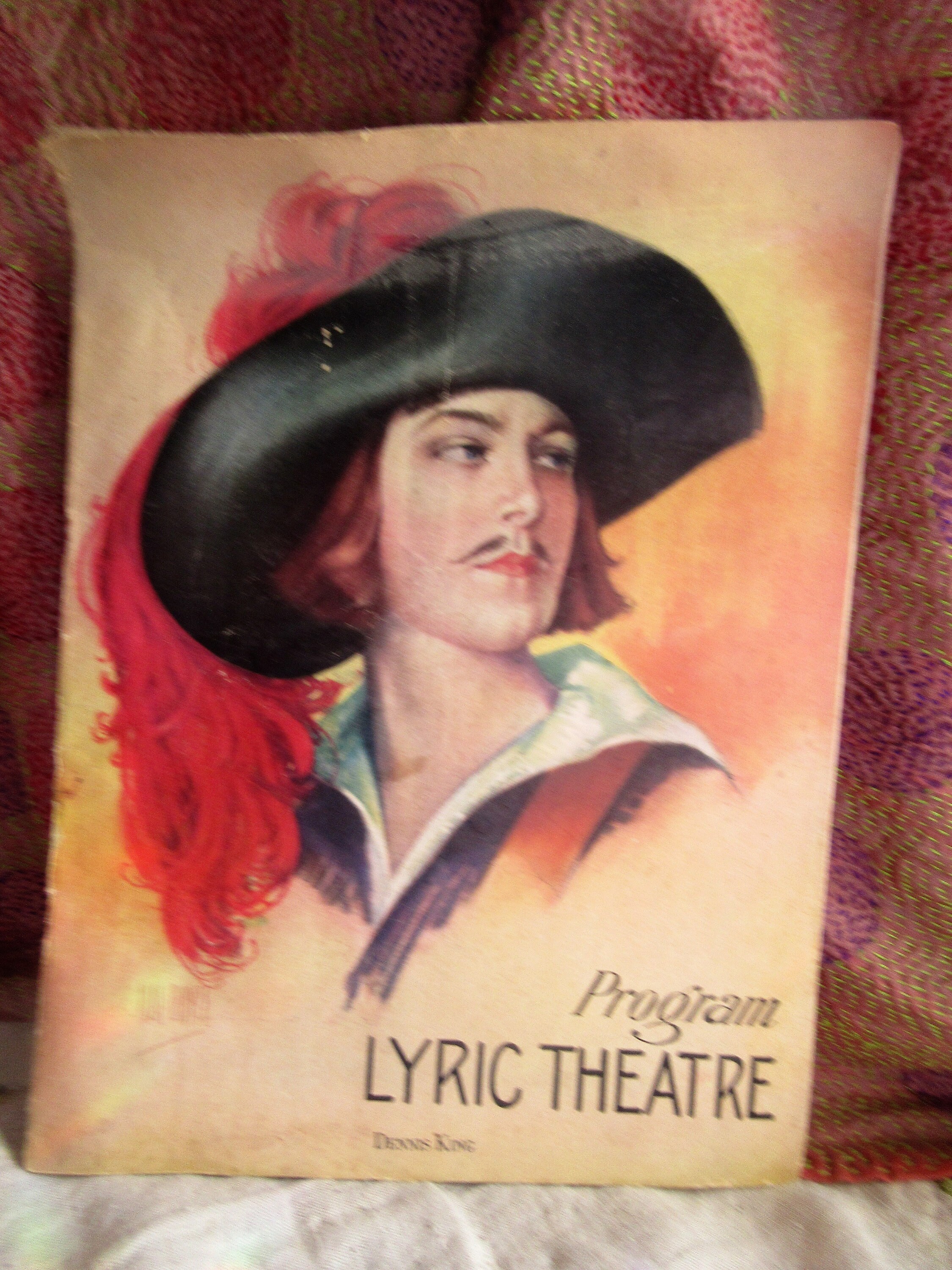 Art deco theater program Lyric Theater New York 1928 Three Etsy