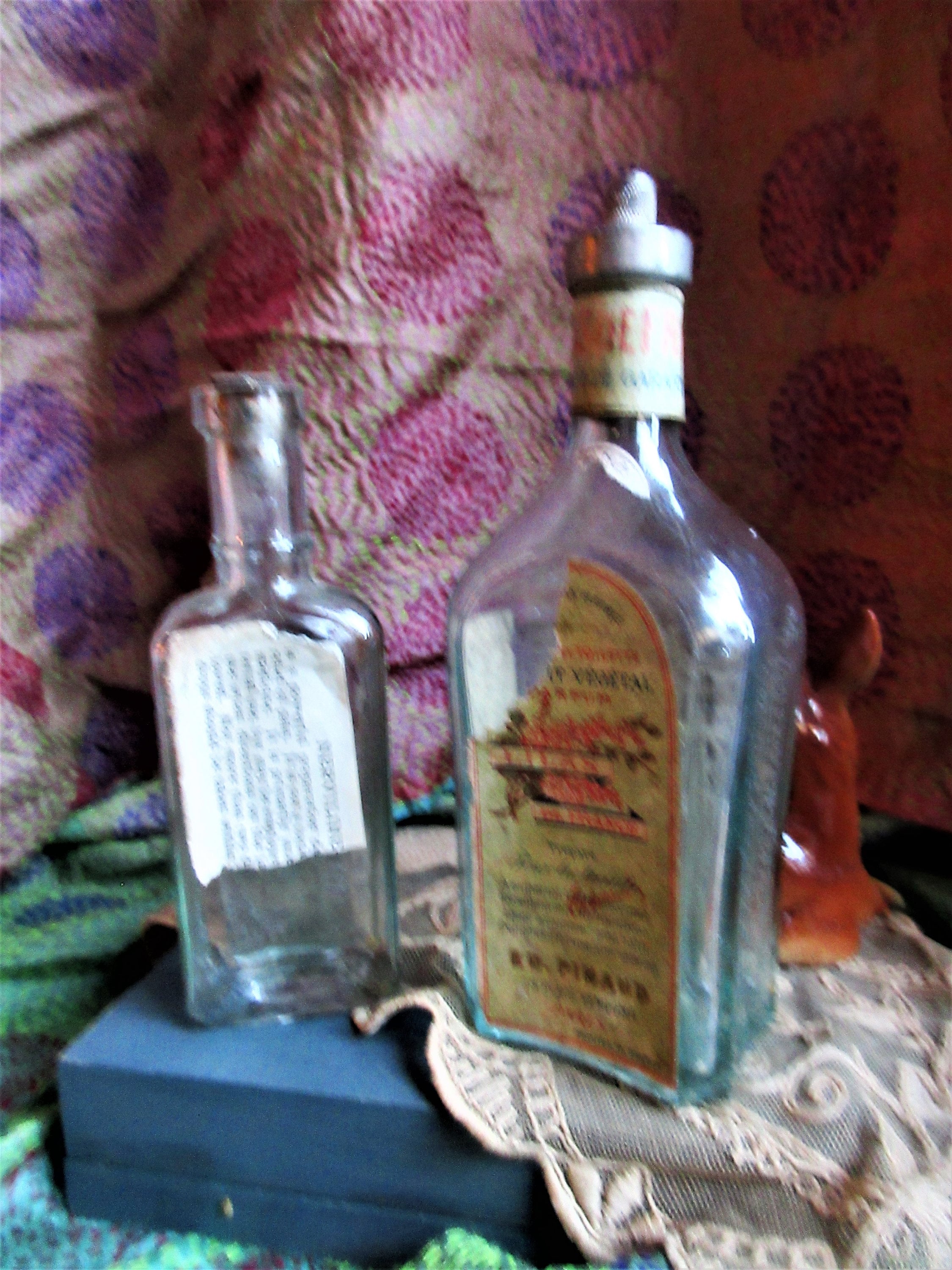 Antique ED Pinaud French Paris Bottle for Perfume / Tonic