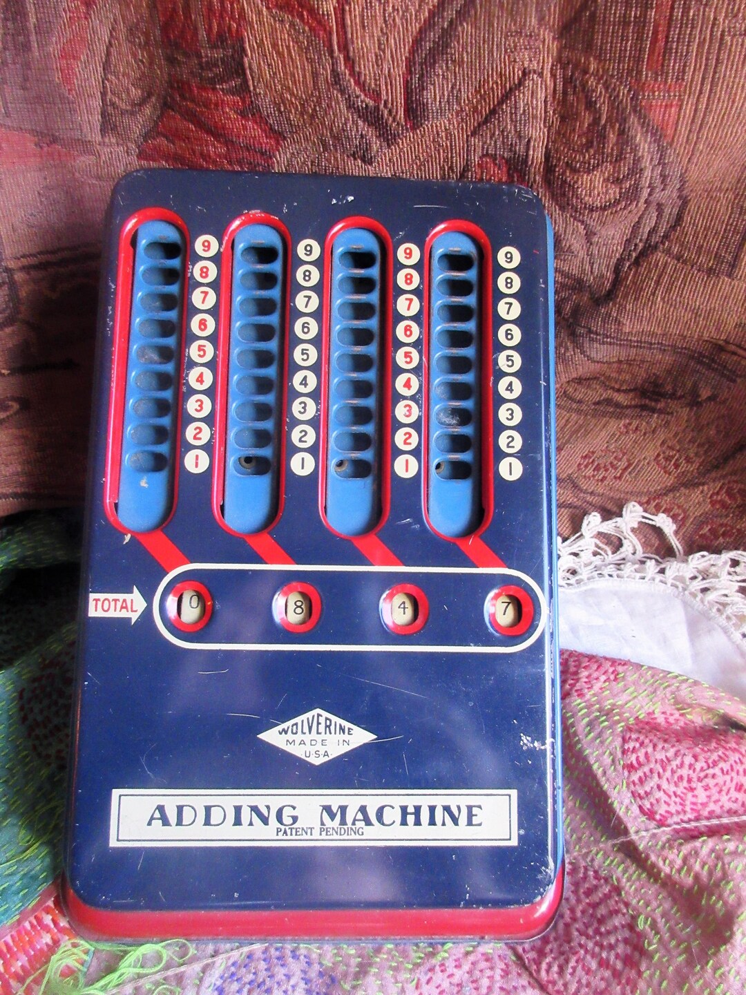 Antique 1920's Computer, Wolverine Adding Machine, Early Calculator ...