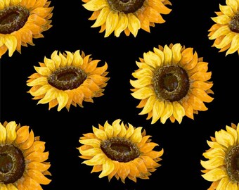 images Sunflower Cotton Fabric By The Yard sunflower cotton etsy