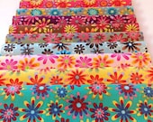 Flower Power Layer Cake, 10 quot squares, 34 squares, cotton Quilting fabric, crazy daisy print fabric