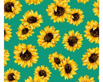 Craft and Mask Fabric Sunflower Cotton Fabric 12 Yard Indonesian Batik Fabric Fat Quarter By the Yard Quilting Cotton