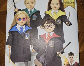 Simplicity pattern S8942 Harry Potter 18 inch doll costume one size