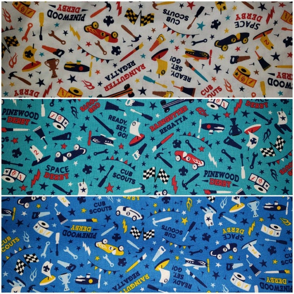 Cub Scouts Derby fabric, Riley Blake fabric, cotton fabric, boy scouts fabric