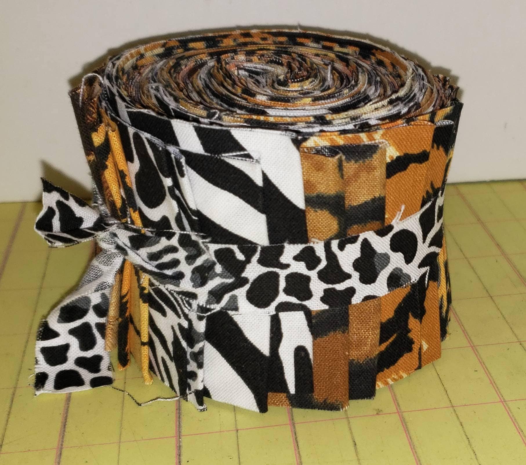 Animal print jelly rolls precut quilt strips 20 strips | Etsy
