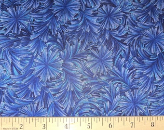 Hoffman Fabrics Fundamentals blue cotton Quilting fabric