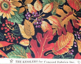 Concord by Joan Kessler fabric, leaf print fabric, cotton Quilting fabric