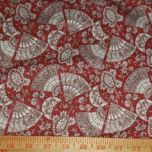 Oriental fans fabric,  cotton Quilting fabric