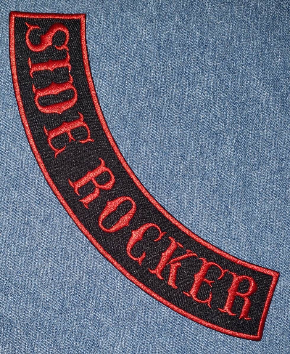 Tribe Rocker Patch Rib Rocker Custom Embroidered, Custom Embroidered Side Rocker, Patches ...