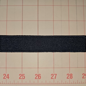 Navy Rectangle Blank Patch, Sublimation Embroidery, Iron On, 5.5 x 1 inch
