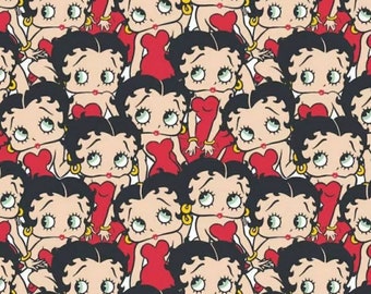 Camelot fabrics, Betty Boop Stack fabric, cotton Quilting fabric,