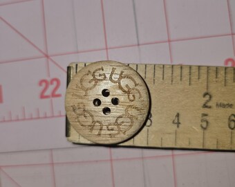 UGG Replacement Natural Wood Boot Button 3 CM