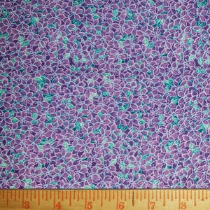Purple Lilacs floral fabric, blue floral,cotton Quilting fabric