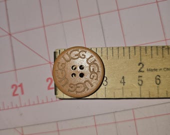 UGG Replacement Tan Wood Boot Button 3 CM