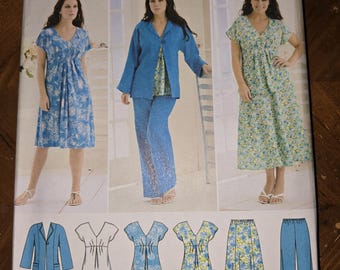 Simplicity pattern 2660 misses women's skirt pants dress or top and jacket size 10-18
