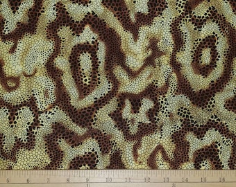 Animal print fabric, snakeskin print fabric, 100% cotton Quilting fabric, Fat Quarter, half yard,  by the yard