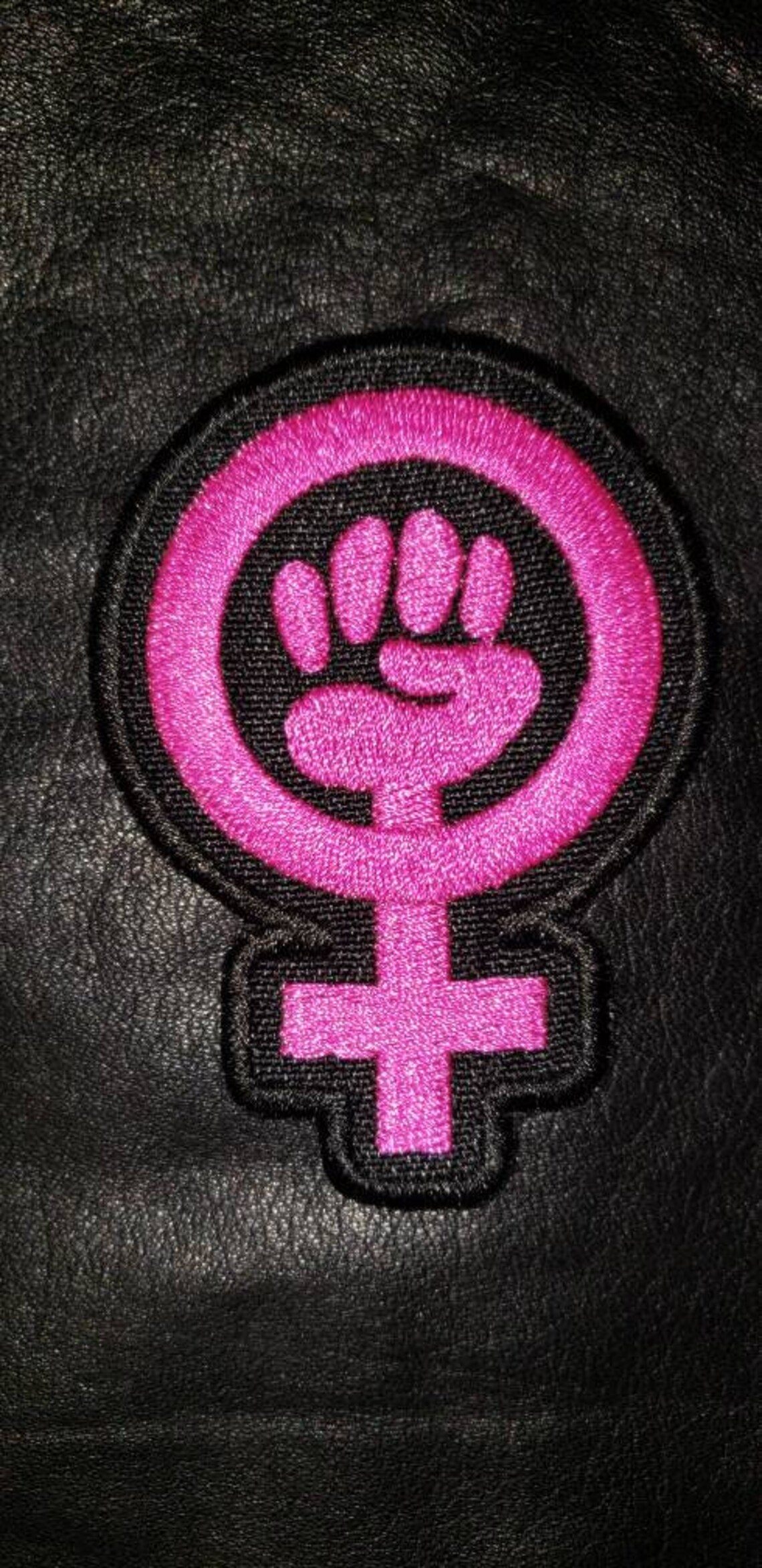 Girl Power Patch Feminist Patch Pink Patch Motorcycle Etsy