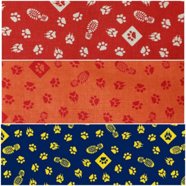 Riley Blake Cub Scouts Paws fabric, cotton fabric, boy scouts fabric