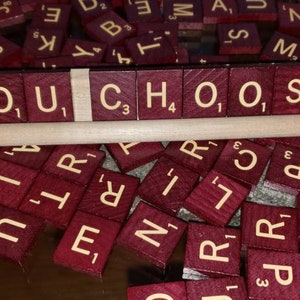 Individual Scrabble Tiles 