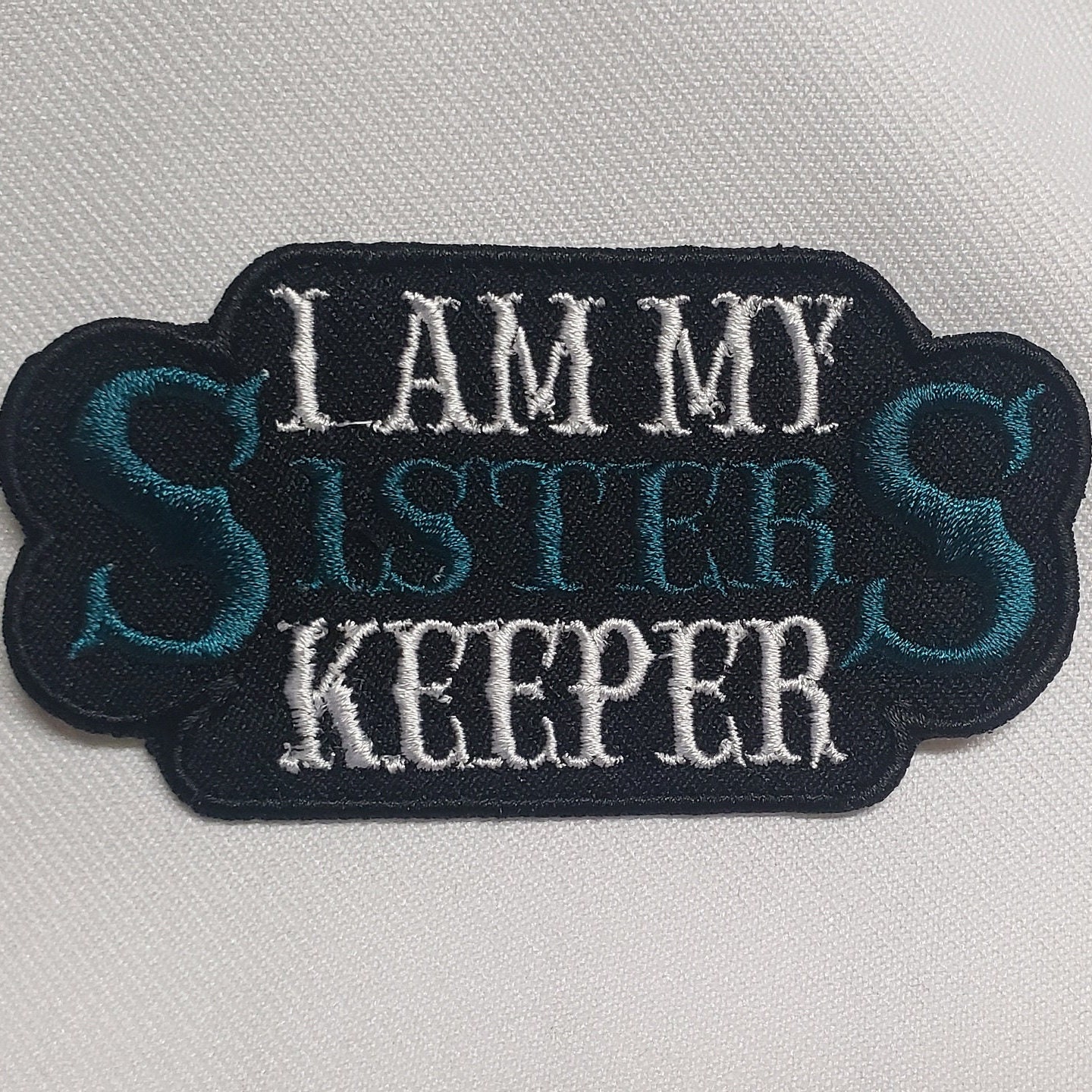 I Am My Sister's Keeper, Motorcycle Patch, Biker VEST Patch