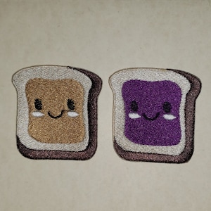 PB & J patches, Peanut butter and jelly mini patches, choose your jelly