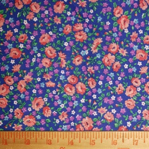 Springs Creative fabric, blue floral,cotton Quilting fabric