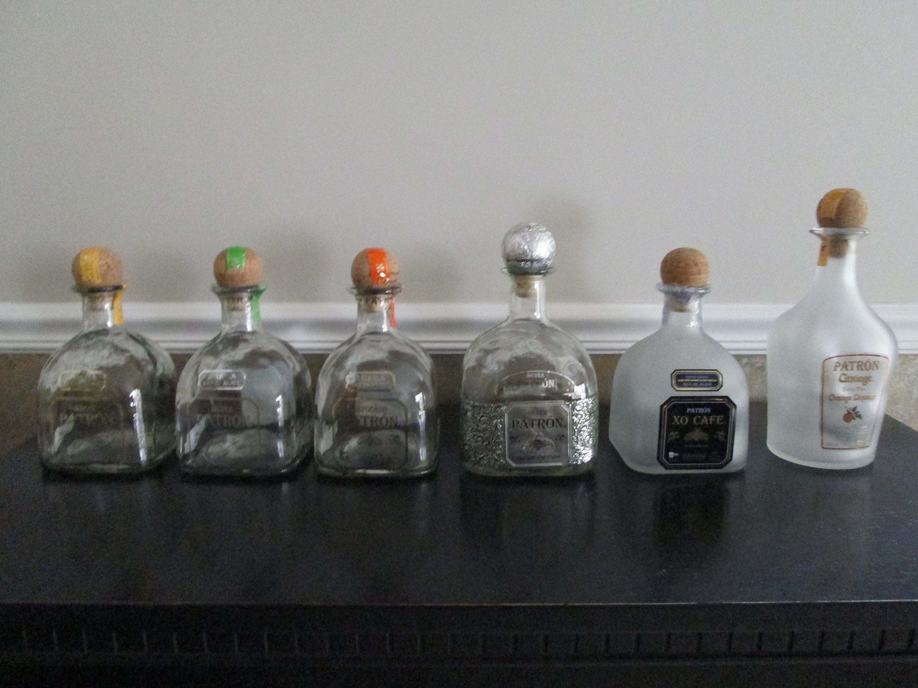 Empty Patron Tequila Bottles With Corks 750 Ml Or 1 Liter Etsy