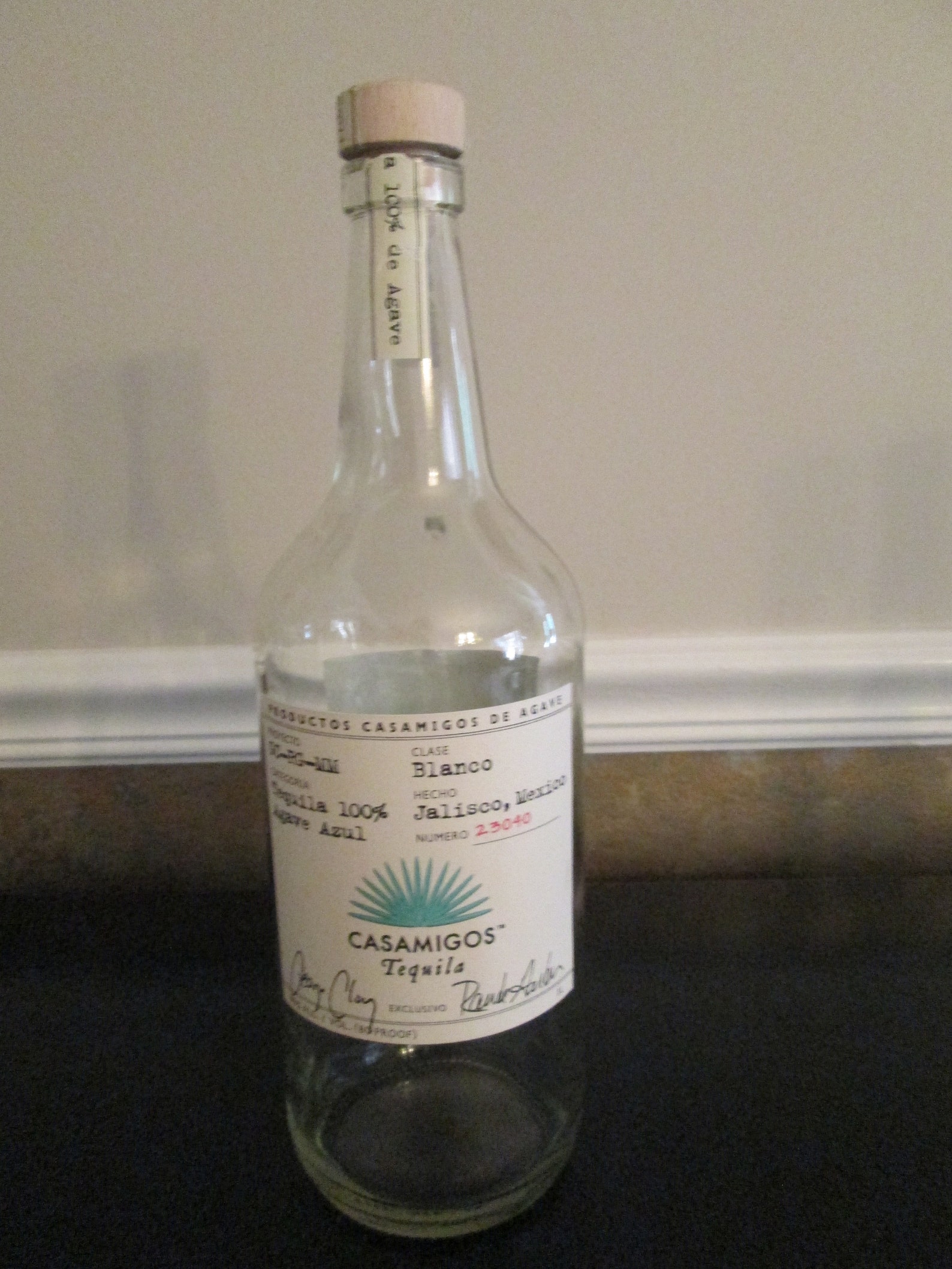 Empty Casamigos Tequila Bottle With Cork 1 Liter Anejo - Etsy UK