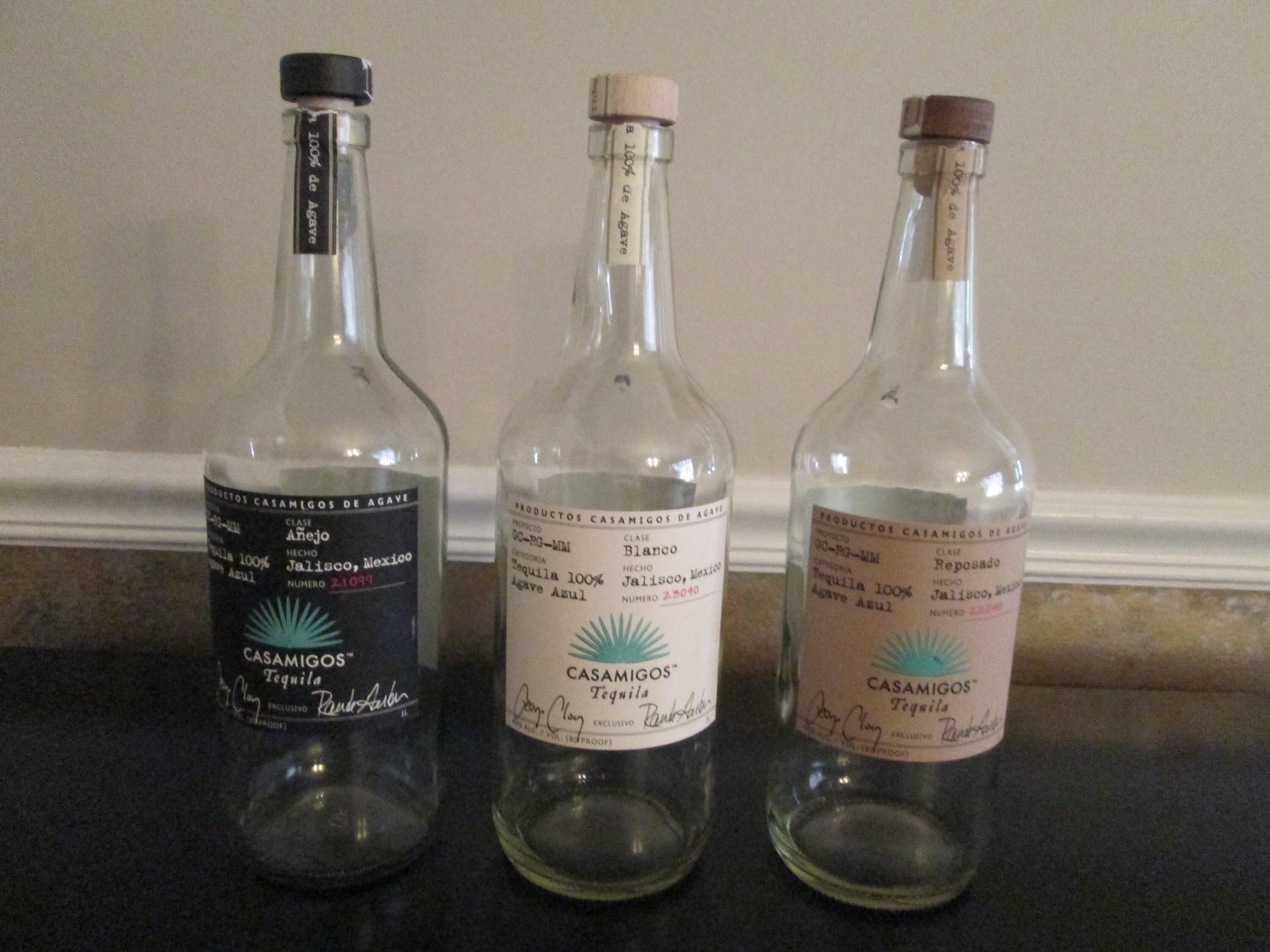 Empty Casamigos Tequila Bottle With Cork 1 Liter Anejo Etsy UK