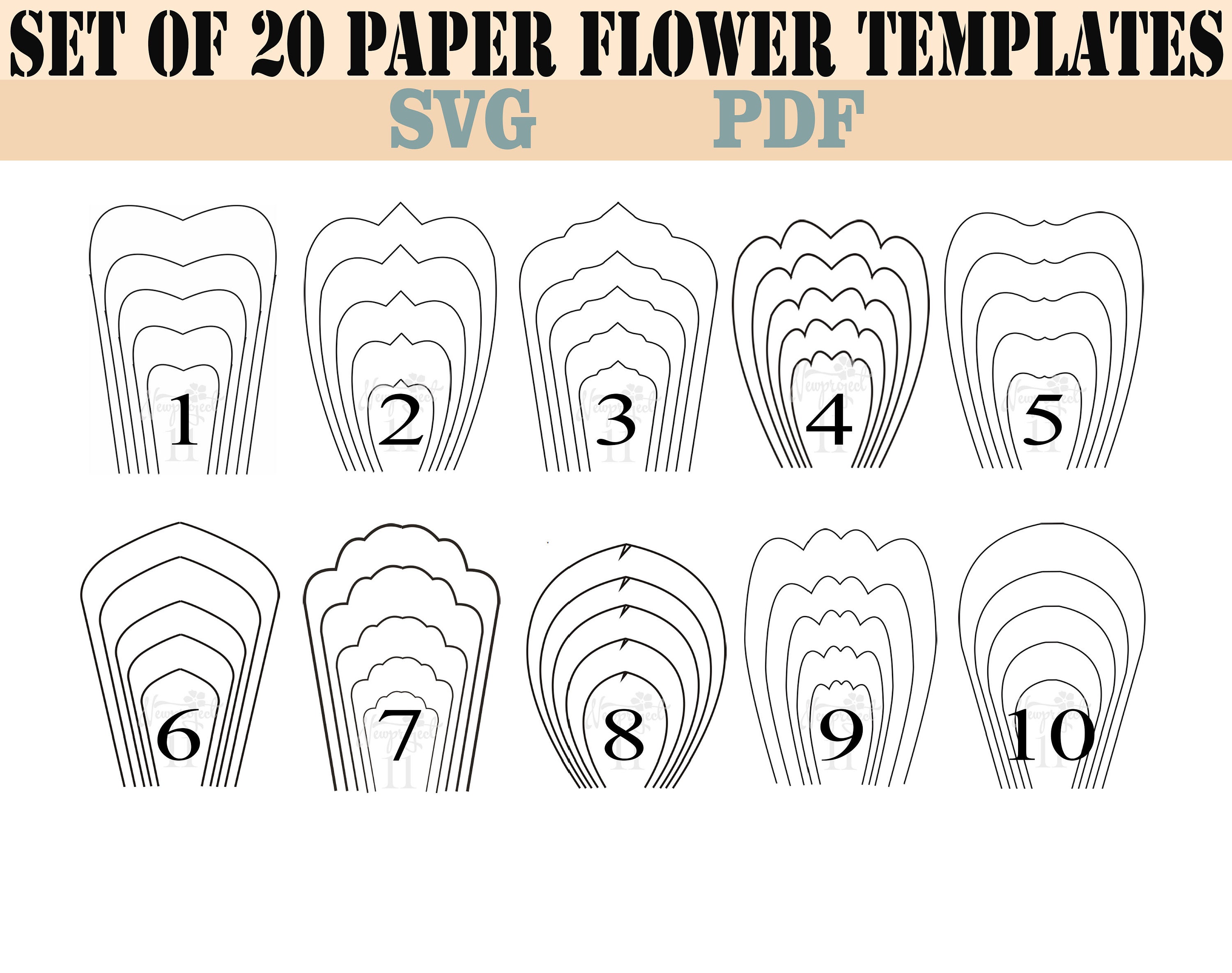 Download Giant Petal Free Svg - Free SVG Cut File | Paper Flower ...