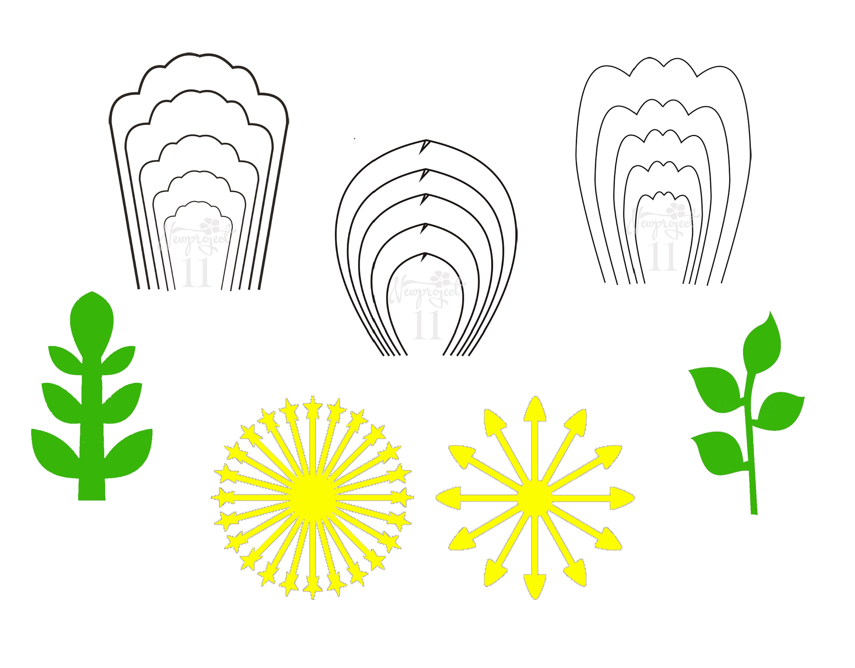 Free Free 263 Paper Flower Leaf Template Svg SVG PNG EPS DXF File